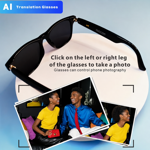 Smart glasses, translator, Bluetooth audio, sunglasses, UV protection, polarized, call and music smart glasses