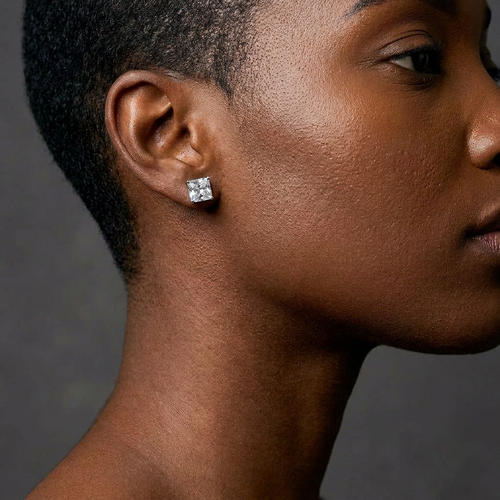 Solitaire Glacier Studs (Unisex)