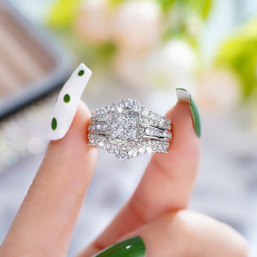 RoyalCrown Luxury Bridal Ring Set 👑💎