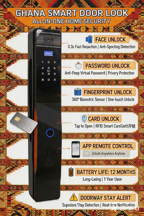🔐 FORTRESS ONE — AI Face & Fingerprint Smart Lock 🇬🇭🚪