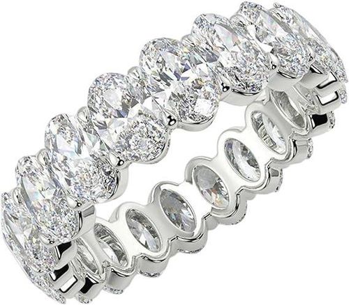 PureGlow Oval Eternity Band Ring 💍✨