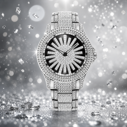 Empire Solis - Executive Fully Iced Out Gold Watch