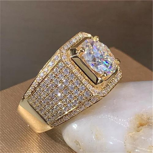 KingThrone Luxury Iced Out Men's Ring 👑