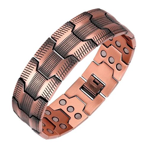 TitanForce Pure Copper Triple Magnet Men's Bracelet 💪🟤