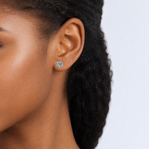 Royal Crown Sparkle Stud Earrings - unisex
