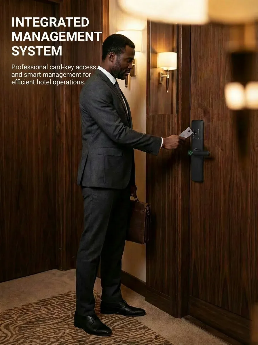 🔐 SmartEntry 5-in-1 Fingerprint Door Lock   5 Ways to Unlock  Battery Powered