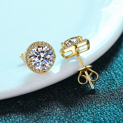 Favorite in Accra ✨ Royal Moissanite Stud Earrings - Brighter Than Diamonds 💍 🇬🇭