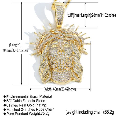 Divine Shine Jesus Necklace