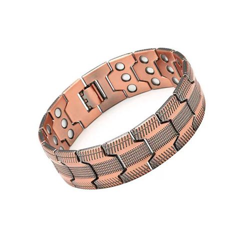 TitanForce Pure Copper Triple Magnet Men's Bracelet 💪🟤