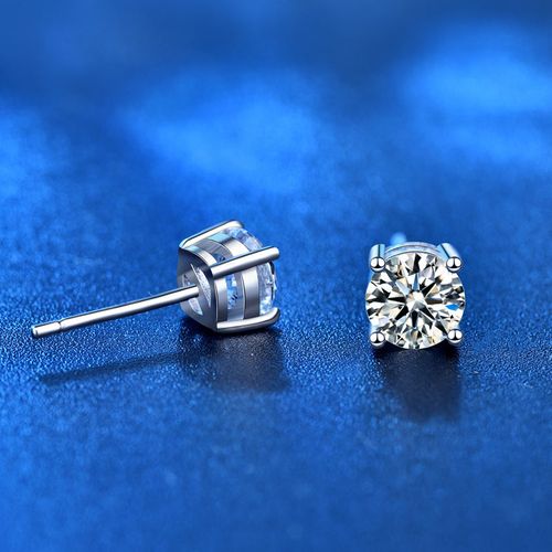 BrilliantIce 4-Prong 5mm Solitaire Stud Earrings 💎❄️