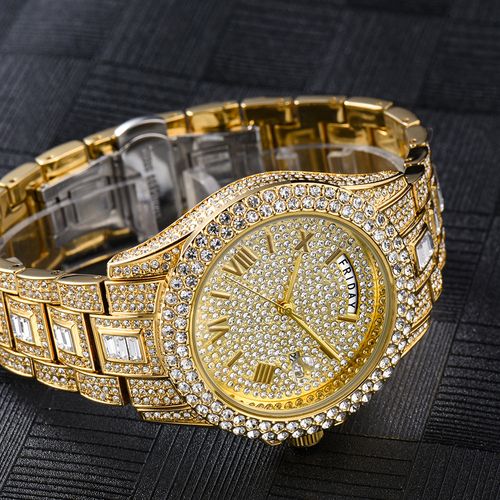 Empire Sunday Best Iced Out Gold Watch - Anti-Fade PVD Paved