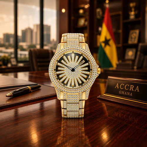 Empire Solis - Executive Fully Iced Out Gold Watch