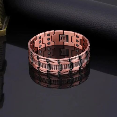 TitanForce Pure Copper Triple Magnet Men's Bracelet 💪🟤