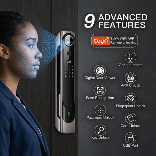 👁️‍🗨️ AKORA X — 3D Face ID Video Security Lock 🛡️🇬🇭