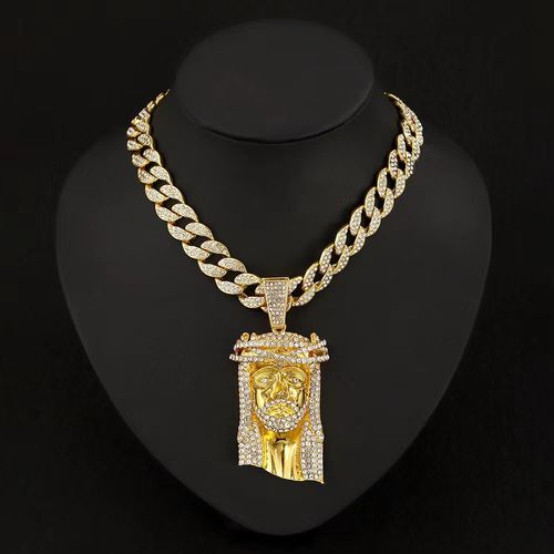 Imperial Iced Out Jesus Piece - Premium Gold Cuban Link Set