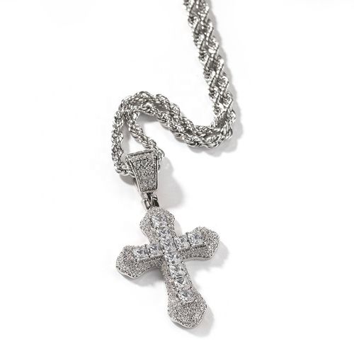 HolyIce Iced Out Cross Pendant Necklace ✝️💎