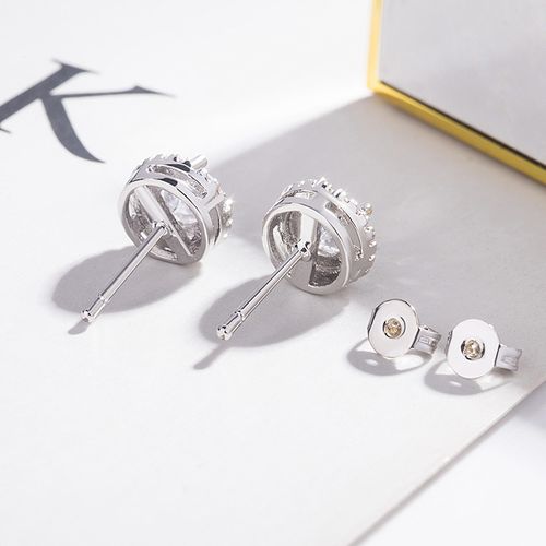 LunaGlow Halo Crystal Stud Earrings 💎✨