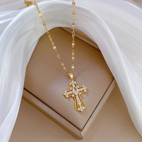 Divine Grace Ornate Cross Necklace - Sunday Best Edition
