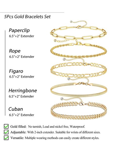 The Accra Gold Stack | Premium Non-Tarnish 5-Piece Set