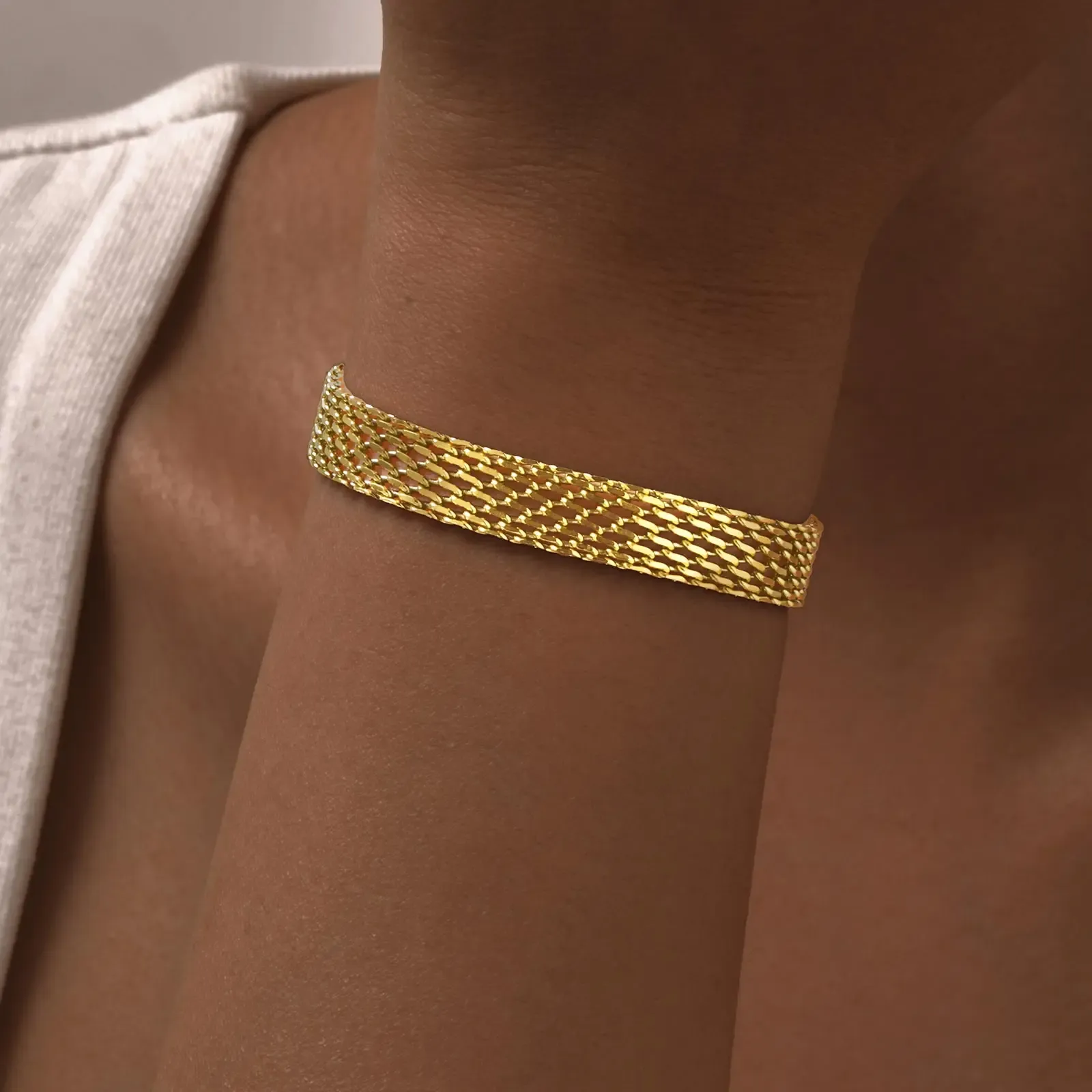 Pride of Accra EverGold Unisex 18K Gold Plated Skin Friendly Bracelet