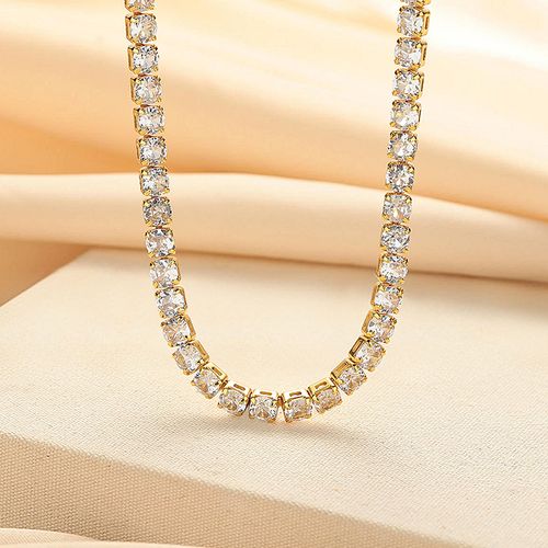 Crown Ice Tennis Chain - 5mm 20inch