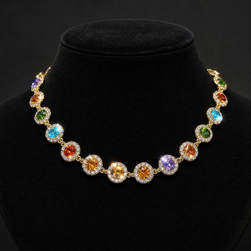 ColorBloom Luxury Rainbow Crystal Jewelry Set 🌈✨（Super Discount🔥）