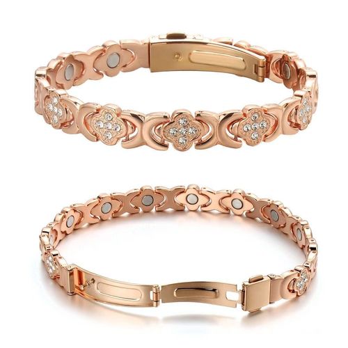 BloomShield Crystal Magnetic Women's Bracelet 💎🌸