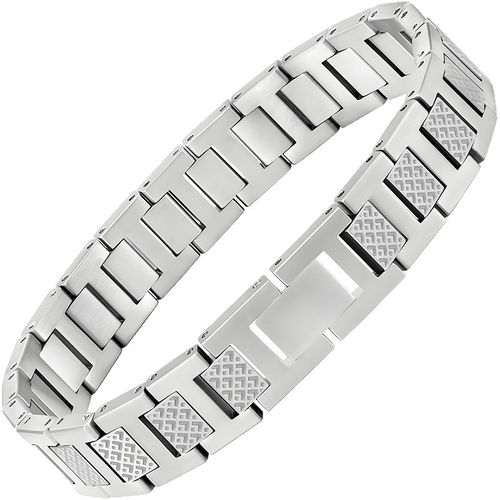 Bold Crocodile Embossed Magnetic Bracelet for Men – Waterproof Titanium & Stainless Steel Wide Cuff