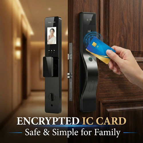 🏠 FacePro — AI Face Recognition Smart Lock + Peephole Camera  Face Unlock + Smart Peephole + WeChat Remote + Full Auto