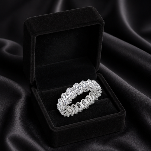 PureGlow Oval Eternity Band Ring 💍✨