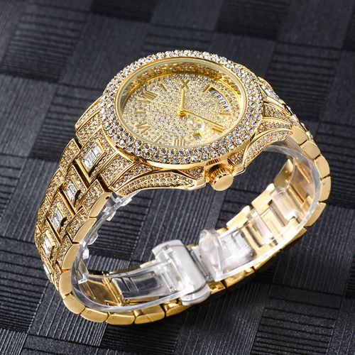 Empire Sunday Best Iced Out Gold Watch - Anti-Fade PVD Paved