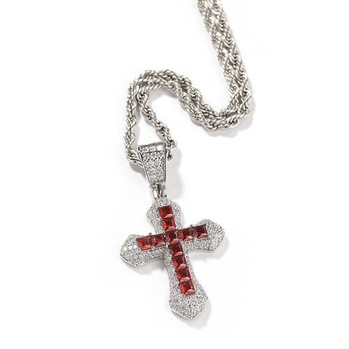 HolyIce Iced Out Cross Pendant Necklace ✝️💎