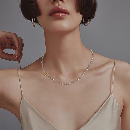 🔥Hot Sale 🎁2025 Simple Cross Pendant Choker Necklace Anklets & Bracelet