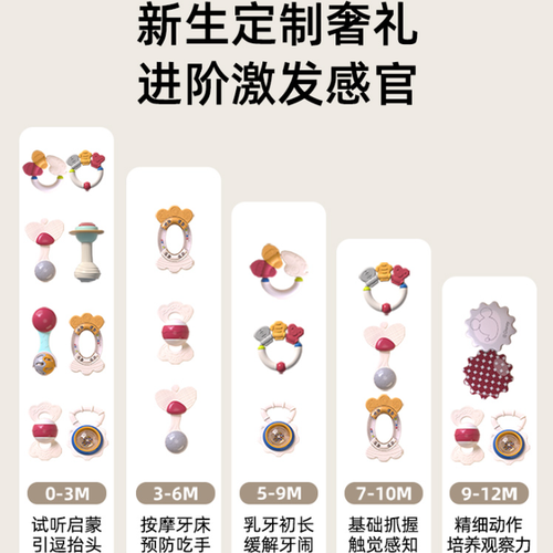 迪士尼 米奇家族系列儿童牙胶 摇铃10件套 CY-TM-TM0553