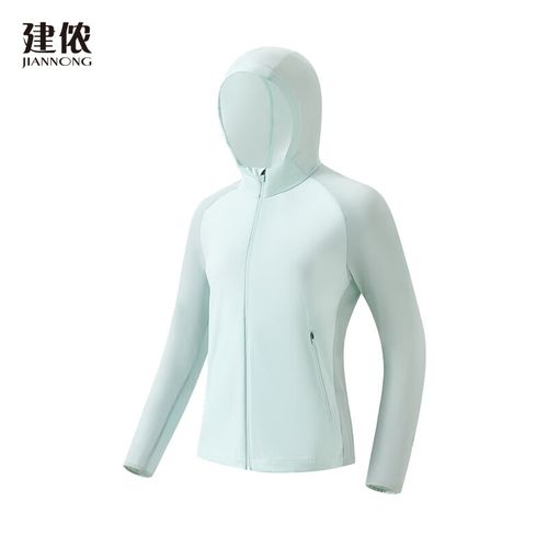 建侬男女款春夏拼色皮肤衣连帽外套F6581 6582