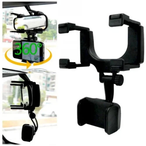 Rotatable and retractable car phone holder