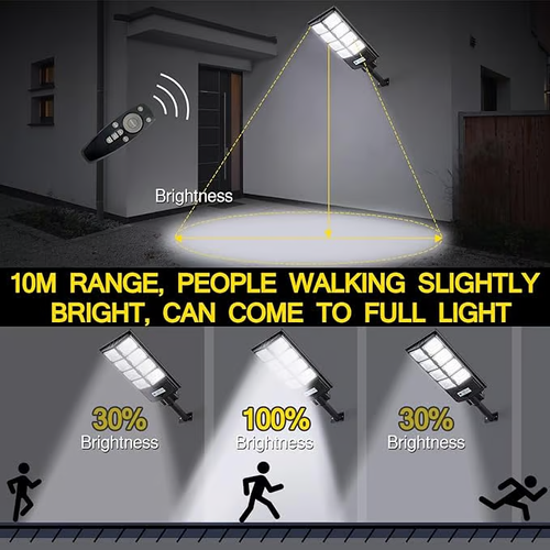 LED Outdoor Dusk to Dawn Solar Road Area Lamp