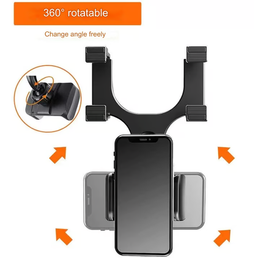 Rotatable and retractable car phone holder