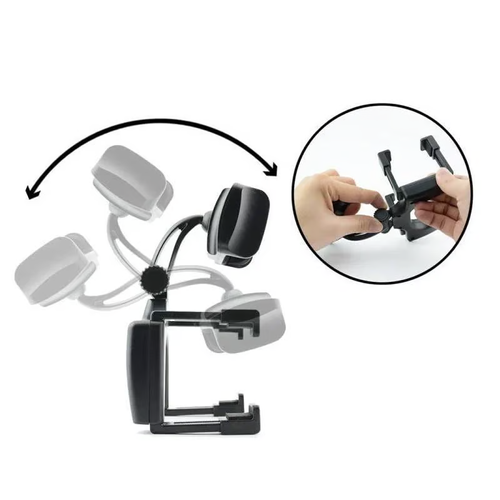 Rotatable and retractable car phone holder