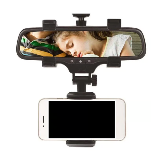 Rotatable and retractable car phone holder