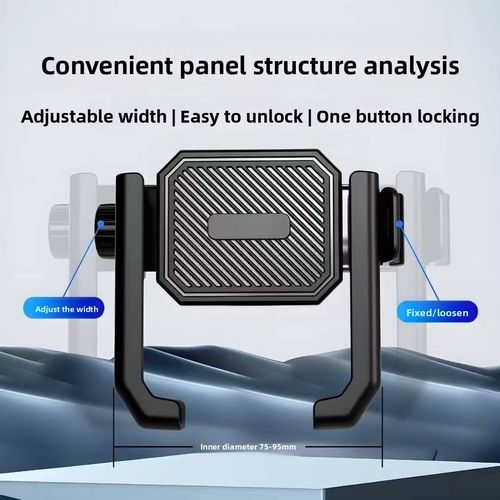 Universal Shockproof Phone Mount for Delivery Riders - Compatible with Electric Scooters, Bicycles & Motorcycles