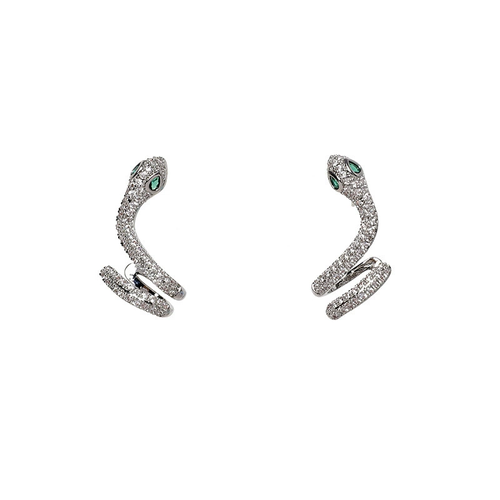 Serpent Wrap Stud Earrings - Dainty Versatile Design | Chic Minimalist Luxury Ear Jewelry