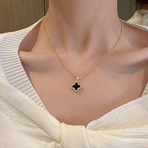 Luxury Minimalist Clover Collarbone Chain  Viral Ins Style Christmas New Year Gift for Her