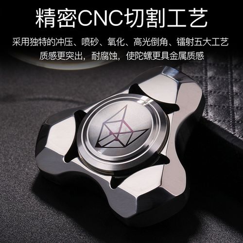 Tri-Color Iridescent Fox Fidget Spinner - Smooth Bearing Stress Relief Toy for Adults