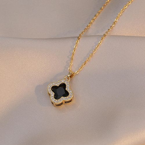 Luxury Minimalist Clover Collarbone Chain  Viral Ins Style Christmas New Year Gift for Her