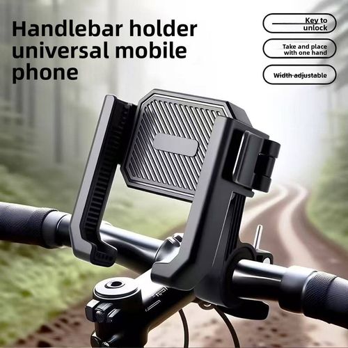 Universal Shockproof Phone Mount for Delivery Riders - Compatible with Electric Scooters, Bicycles & Motorcycles