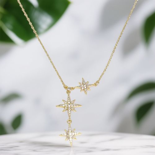 XLG Xinglinggan Jewelry | European & American Mexican Cross-Border Light Luxury Hexagram Pendant Necklace for Women