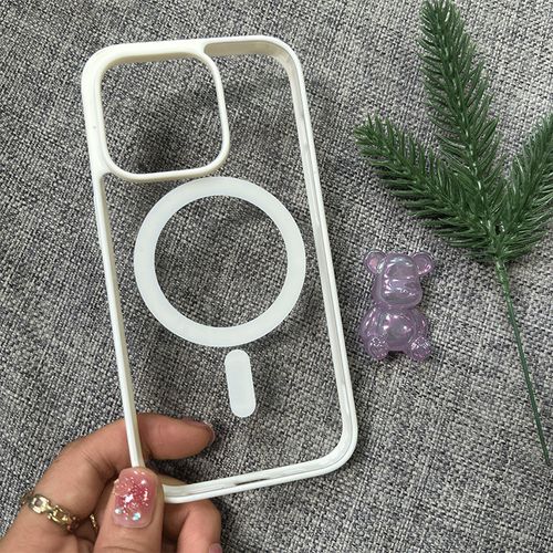iPhone 11 White Magnetic Case - CX Transparent Phone Case