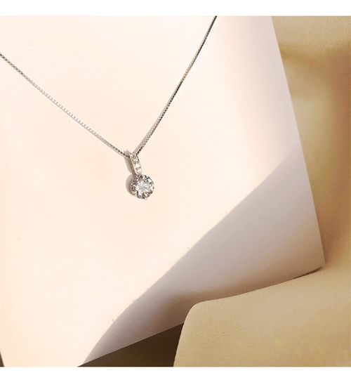 Women's Dainty Minimalist Zircon Pendant Necklace - Sparkly Cold Aesthetic, Unique Dainty Collarbone Chain