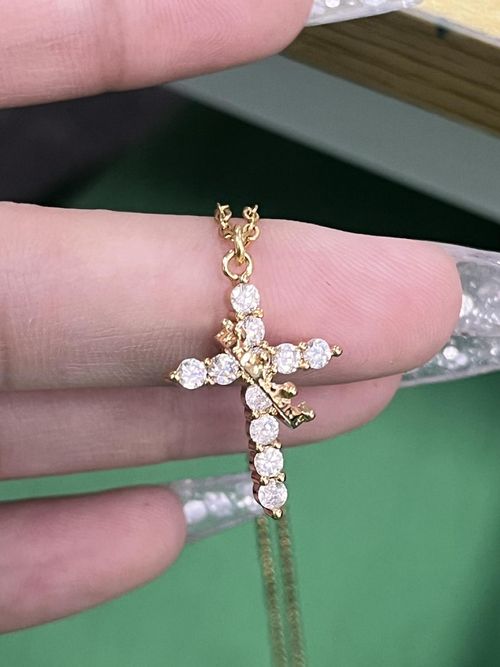 Rotatable Crown Cross Necklace | Dainty Heart Pendant - Trendy Fashion Jewelry